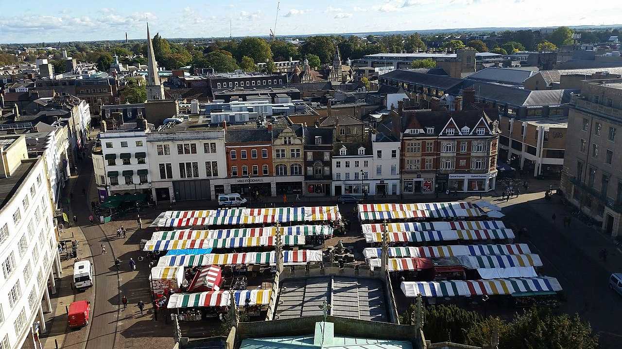 Market Cambridge from Great St Marys